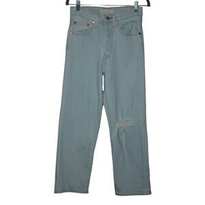 Levi's Strauss Ribcage Straight Ankle Light Distressed